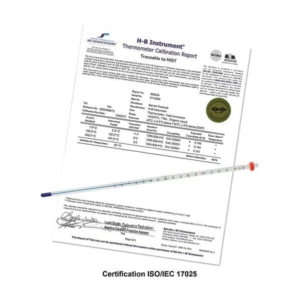 ASTM S62C-03 Individually Calibrated Liq